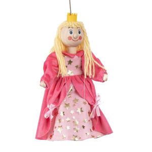 Marionette Prinzessin 20 cm, Holz-Marionette, Dekoartikel