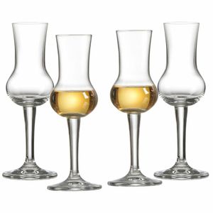 Ritzenhoff & Breker pohár na grappu Mambo sada 4, poháre na panáky, krištáľové sklo, číre, 90 ml, 814248