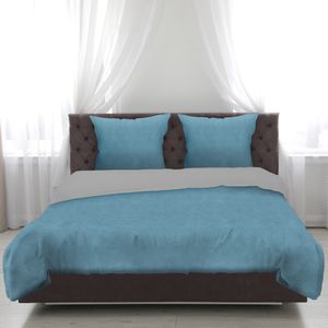 Bettwäsche 2-tlg "Cashmere Touch" -  - 1 Bettbezug 135x200cm + 1 Kissenbezug 80x80cm Bettdecken Set mit Reißverschluss, Flauschig weich