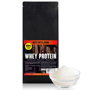 GOLDEN PEANUT SPORTLINE® Whey Protein 1 kg - Whey Proteinpulver Molkenprotein, neutral ohne künstliche Geschmacksstoffe