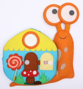 Jolly Designs Montessori Quiet BookTravel Buddy Schnecke Babyspielzeug 18 Monate