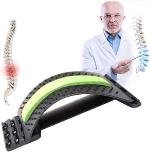 Rückendehner {inkl. GRATIS RÜCKEN-TRAININGSPLAN} - Einstellbarer Rückenstrecker gegen Rückenschmerz - Back Stretcher and massager, Lumbar Stretcher - Rückenstrecker - Rückendehner(Grün)