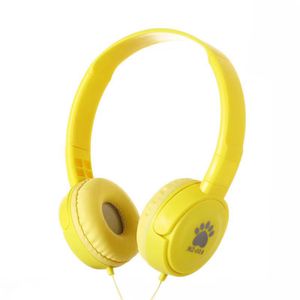 3,5 mm kabelgebundene Over-Ear-Kopfhörer, tragbare Kinder-Musikkopfhörer für MP4 MP3 Smartphone Laptop, Gelb