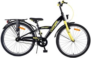 Thombike 24 palcová 23 cm chlapčenská brzda na kolieskach čierna/žltá