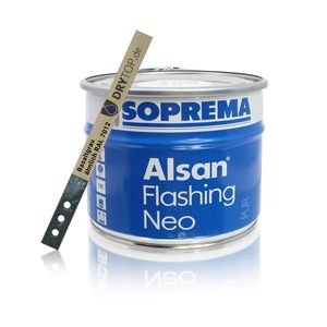 ALSAN Flashing NEO - 5,0 kg/Gebinde - RAL 7012 basaltgrau - lösemittelfreier, einkomponentiger Polyurethanharz Flüssigkunststoff zur Abdichtung und Herstellung von Anschlüssen inkl. Rührholz