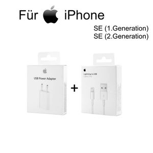 Original Apple iPhone SE Ladegerät + 1m Lightning auf USB Ladekabel
