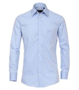 Casa Moda - Comfort Fit - Bügelfreies Herren Business langarm Hemd verschiedene Farben mit extra Langen Arm 69 cm (006059), Größe:42, Farbe:Blau (115)