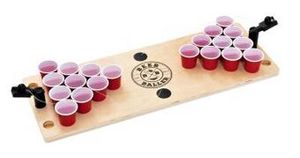 BeerBaller® Shot Pong Classic - Beer Pong im Miniformat aus hochwertigem Birkenholz