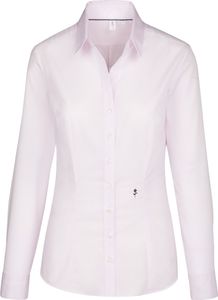 Seidensticker CITY-BLUSE Damen Bluse Langarm Kent Slim-Fit Rosa 42