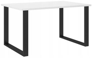 BroMARKT Lofttisch 138 x 90 cm "Malaga", Weiß