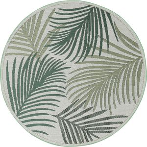 Machka in-& Outdoor Teppich; Farbe: grün; Größe: 160 x 160 cm round