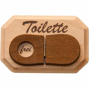 WC Schild aus Holz · Toilettenschild mit WC-Deckel zum Umklappen · Türschild WC · Schild Toilette · lustige Geschenkidee