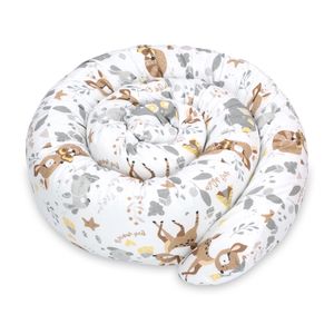Seitenschläferkissen Bettschlange Body Pillow 400 cm Baumwolle - Kopfkissen lang Bettrolle Schlafkissen Nackenrolle Hirsch