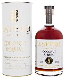 Espero Coconut & Rum 0,7l, alc. 40 Vol.-%, Rum-Likör Dominikanische Republik