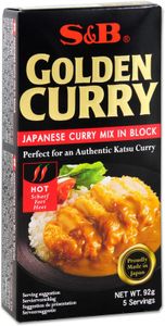S&B GOLDEN CURRY Japanisches Curry Mix in Würfel Scharf 92g | Katsu Curry Hot