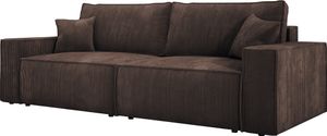 DomoHome Univerzální rohová sedací souprava Kasjo s funkcí spaní a lůžkem Měkká tkanina Flexibilní nastavitelná pravé rozložení Plocha na spaní: 205x135 cm Rozměr: 245x90x83 cm Barva: tmavě hnědá DomoHome Univerzální rohová sedací souprava Kasjo s funkcí spaní a lůžkem Měkká tkanina Flexibilní nastavitelná pravé rozložení Plocha na spaní: 205x135 cm Rozměr: 245x90x83 cm Barva: tmavě hnědá