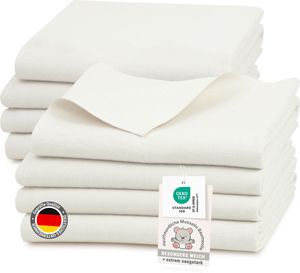 8er Set Moltontücher aus 100% Baumwolle, 80x80 cm