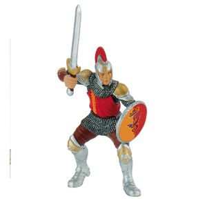 Bullyland 80765 - Figurine World, Ritter, Schwertkämpfer rot 4007176807651