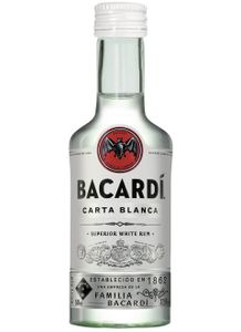 Bacardi Carta Blanca Rum Miniatur 0,05 L