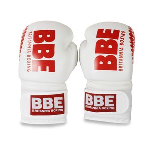 BBE - Unisex rukavice na sparing, PVC MQ845 (8 oz) (biela/červená)