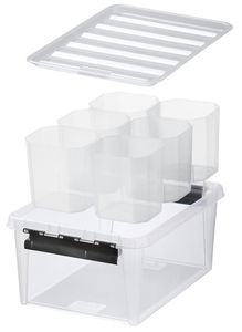 SmartStore Aufbewahrungsbox CLASSIC 15 + 6 mit Einsätzen transparent