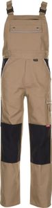 Größe 52 Herren Planam Canvas 320 Latzhose khaki schwarz Modell 2135
