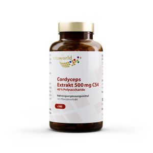 Vita World Cordyceps CS Extrakt 500 mg 40% Polysaccharide | 100 Kapseln