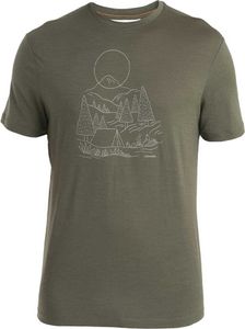 Icebreaker Merino 150 Tech Lite Iii Sunset Camp Kurzarm-t-shirt Grün 2XL Mann Grün 2XL