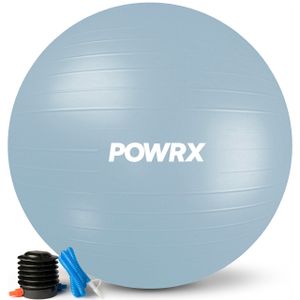 Gymnastikball Sitzball Anti-Burst inkl. Pumpe verschiedene Größen und Farben Farbe: Hellblau, Größe: 65 cm