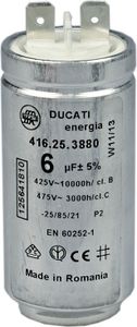 AEG Electrolux 1256418102 Kondensator 6µF 425/475V für Wäschetrockner