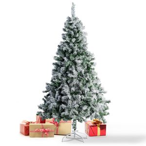 Künstlicher Weihnachtsbaum "Claus" mit Metallständer verschiedene Größen und Farben (120cm, Schnee)
