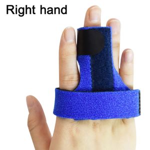 Fingerschiene, schnappfinger schiene , Fingerschutz Schienen fur Zeigefinger, Mittelfinger, Ringfinger, Fingerschutz Fingerlinge Fingerbandage Fingerschiene(Royal Blue,right hand)