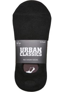 No Show Socks 10-Pack, Größe:39-42, Farbe:Black