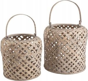 Gartenlaterne aus Bambus, Geflecht/Rattan - Belldeco, groß, natur, 30 cm, beige, boho decor