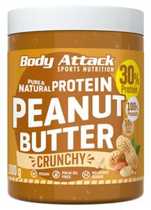 Body Attack Peanut Butter - 1000g-Dose, Crunchy