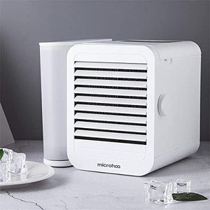 Mini USB ochlazovač vzduchu, přenosný stolní ventilátor, osobní tichý stolní ventilátor / stolní mobilní klimatizace s dotykovou obrazovkou pro domácnost, kancelář, spánek
