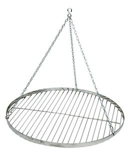 Grillrost mit Kette Ø 60cm verchromt