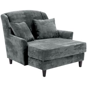 Max Winzer Judith Big-Sessel inkl. 1x Zierkissen 55x55cm - Farbe: grau - Maße: 136 cm x 142 cm x 107 cm; 2891-767-2044116-F09