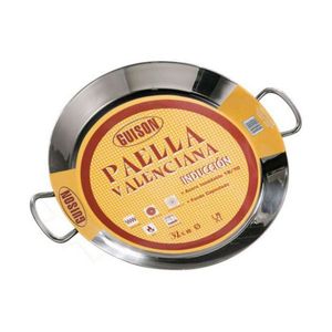 Paella-Pfanne aus Edelstahl mit Sandwichboden Ø 30 cm