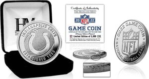 Moneta do gry NFL Indianapolis Colts 2022 (39 mm) Münze, srebrna