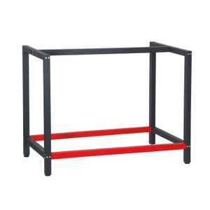 Rám pracovního stolu Wiltec 100 x 57 x 81 cm z oceli, rám pracovního stolu v antracitově červené barvě, rám stolu max. 200 kg jako pracovní stůl, pracovní stůl a příborník