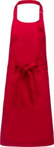 Kariban Schürze aus Baumwollpolyester ohne Tasche K8000 red one size