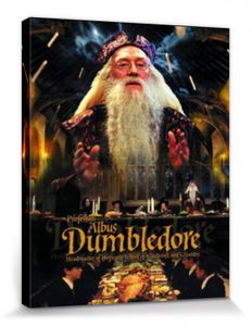Harry Potter Poster Leinwandbild Auf Keilrahmen - Professor Albus Dumbledore (50 x 40 cm)