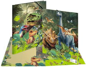 Teczka narożna HERMA "Dino World" karton DIN A4