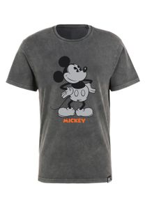 Recovered T-Shirt Disney Mickey Mouse Vintage Hand On Hips Washed im angesagten Vintage-Stil Black S
