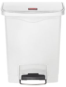 Rubbermaid Tret Abfalleimer Slim Jim 30 Liter weiß