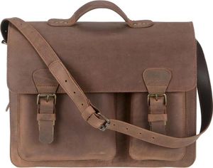 Ruitertassen Lehrertasche Leder Damen Herren Schultasche Aktentasche 2 Fächer ranger braun