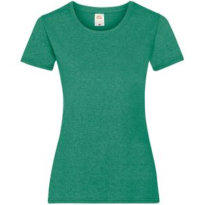 Fruit of the Loom Valueweight T Lady-Fit Farbe: retro grün meliert Größe: M