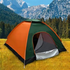Campingzelt 3–4 Personen Automatisches Pop-up-Zelt Wurfzelte Wasserdicht