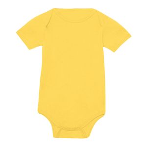 Bella + Canvas Baby Jersey Kurzarm Body RW6318 (12-18 mesiacov (80)) (Gelb)